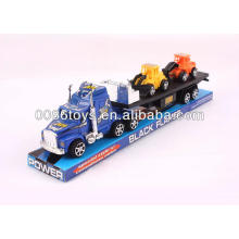 35CM with 2 trucks printed Tractor trailer truck friction cars